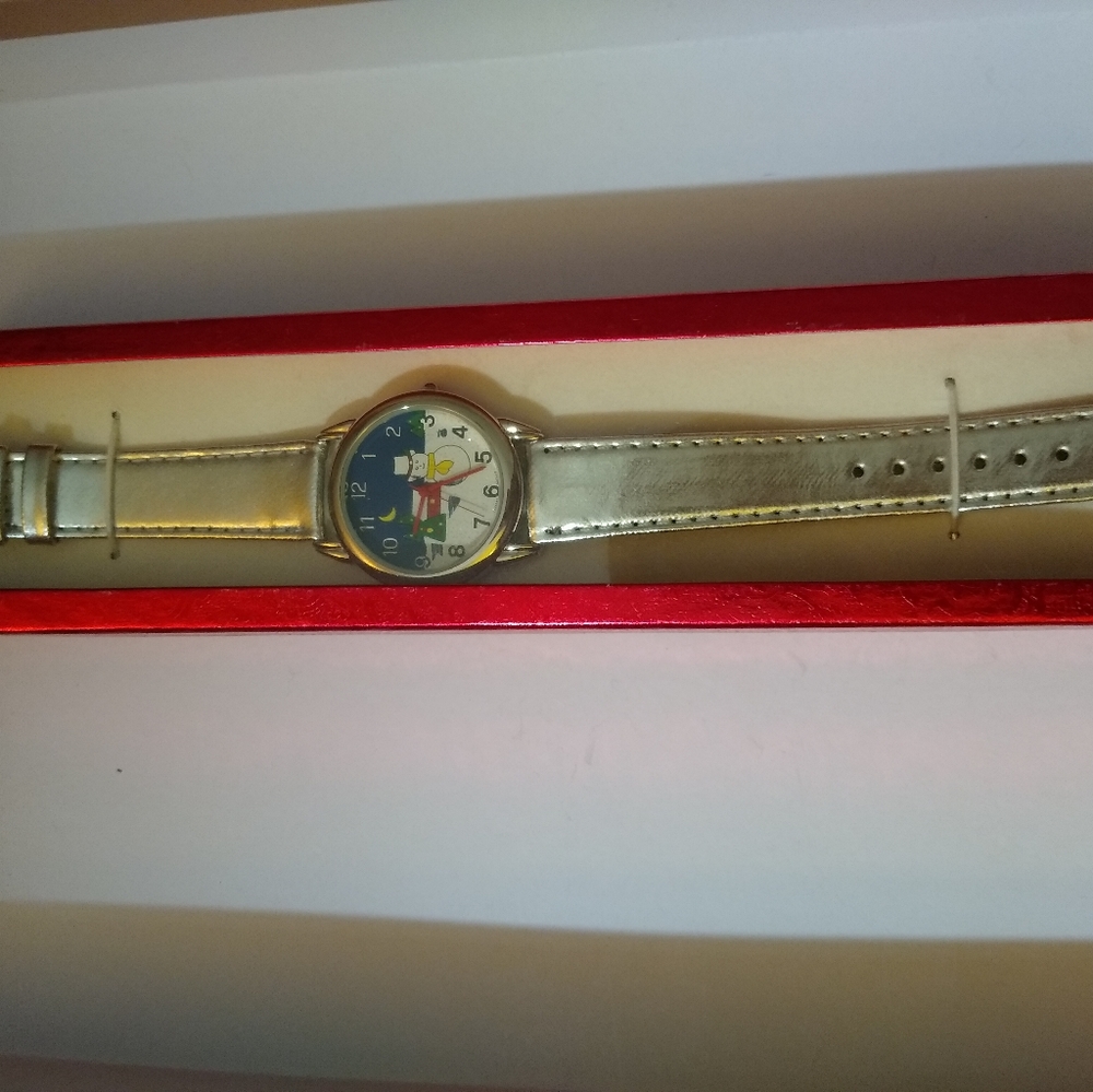 Snowman Watch Winter Christmas Silver Never Worn - Picture 7 of 7